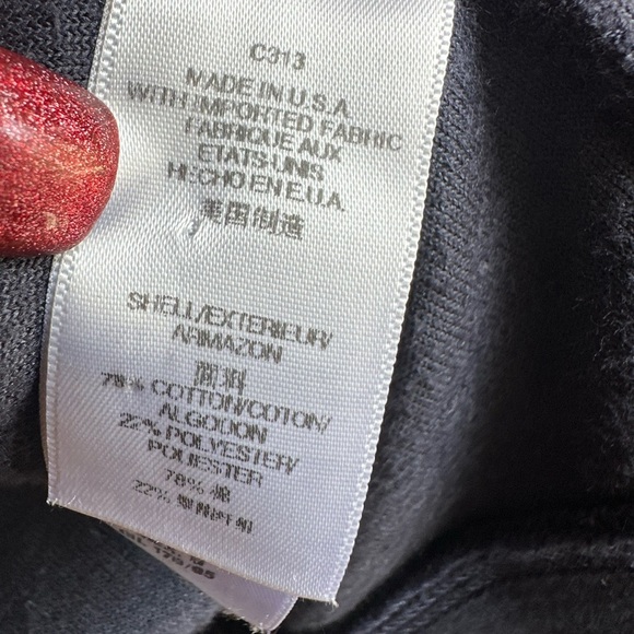 Juicy Couture Navy Blue Velour Zip Up Hoodie Size Large - Picture 8 of 8